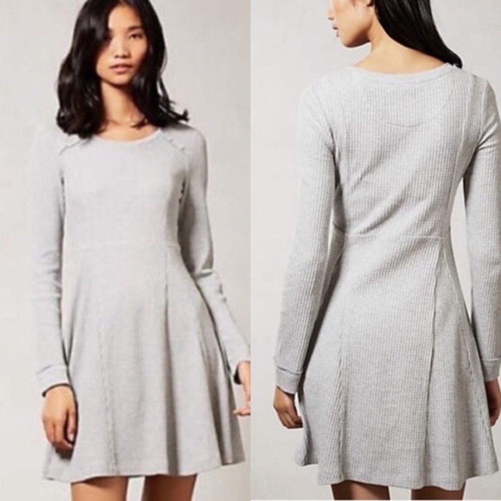 Anthropologie E By Eloise Gray Waffle Knit Dress